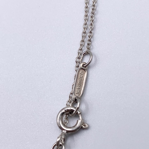 Authentic Tiffany & Co Silver 727 Fifth Ave Address Heart Tag Pendant Necklace - Picture 5 of 9